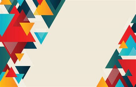 Triangle Background Vector Free