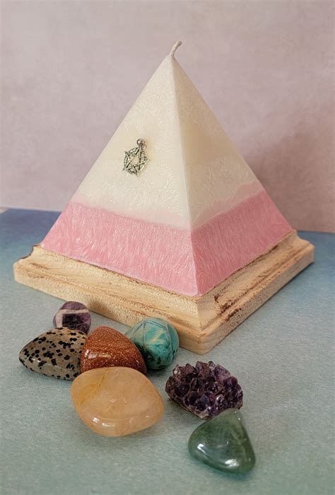 Triangle Candles With Stuff Inside