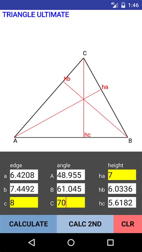 Triangle Depth Calculator