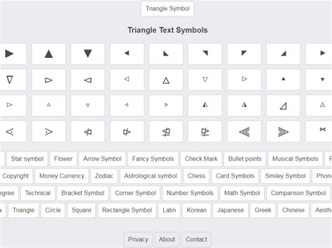 Triangle Geometry Copy And Paste