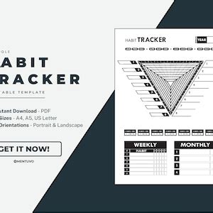 Triangle Habit Tracker Printable