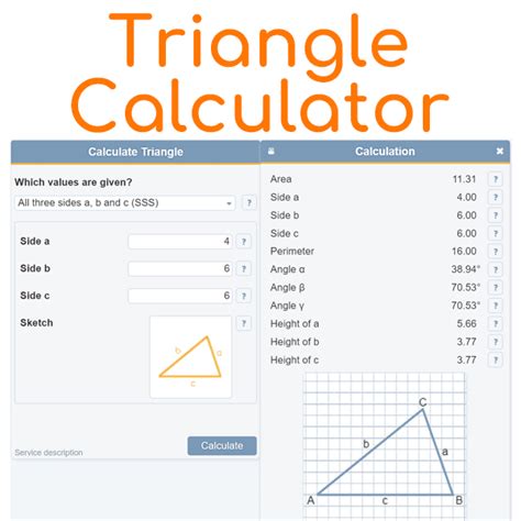 Triangle In Triangle Calculator