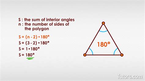 Triangle Interior Angles Formula
