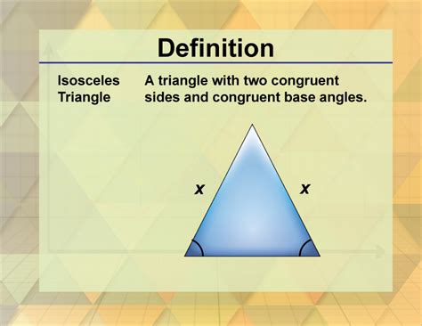 Triangle Isosceles Definition