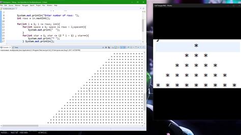 Triangle Pattern In Java Using For Loop