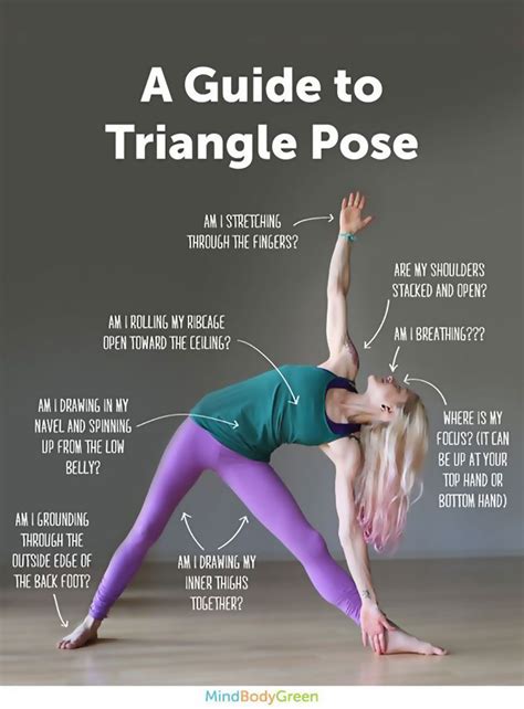 triangle pose in yoga