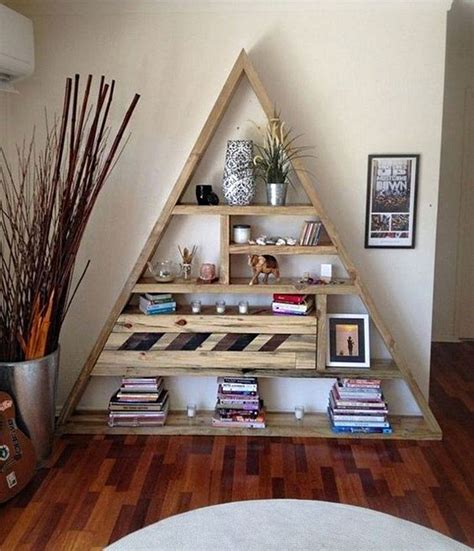 Triangle Shaped Bookshelf