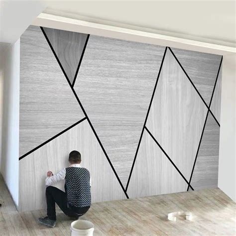 Triangle Wall Design Grey
