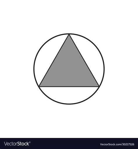 Triangle With Triangle Inside Circle
