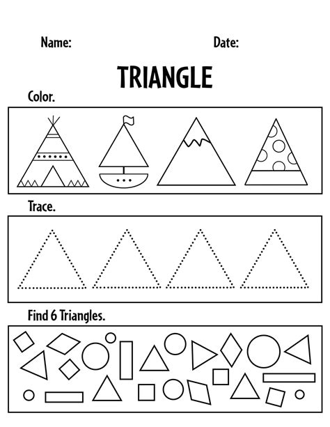 Triangle Fun for Preschool