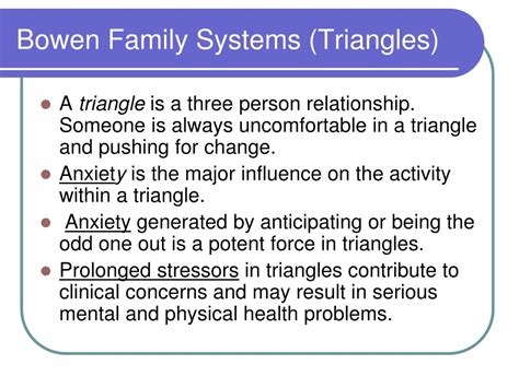 Triangles And Triangulation In Family Systems Theory