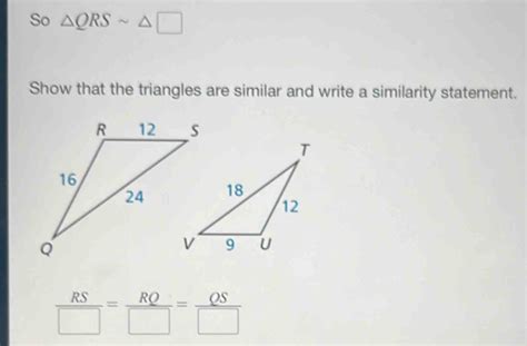 Triangles Efg And Qrs Are Similar. Which Statement Is Not Correct