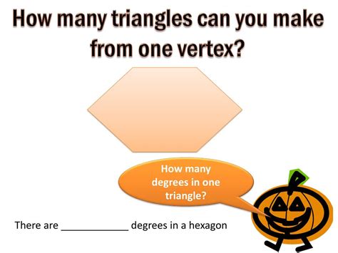 Triangles In A Hexagon From One Vertex