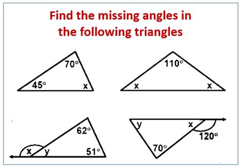 Triangles Missing Angles