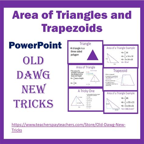 Triangles Trapezoids Area
