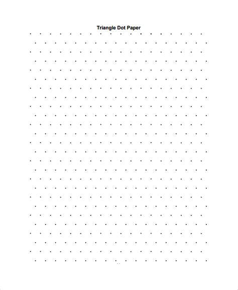 Triangular Dot Grid Paper