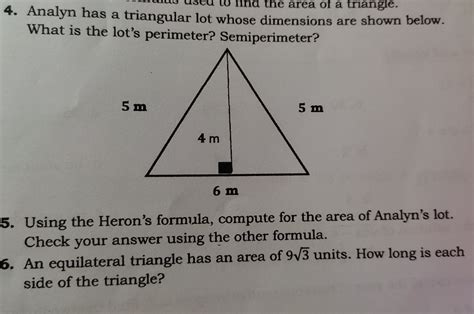 Triangular Lot Formula
