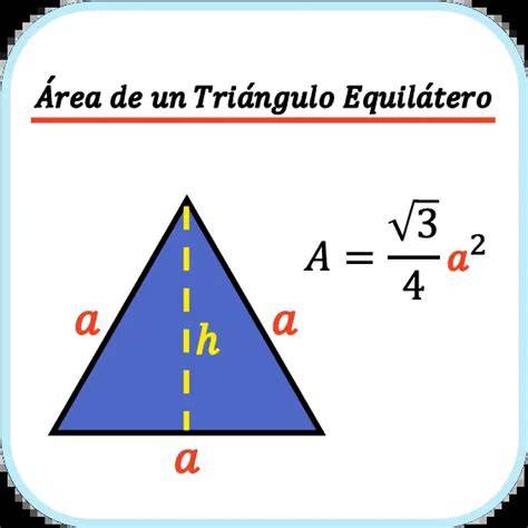 Área de un triángulo equilátero │ fórmula con su lado YouTube