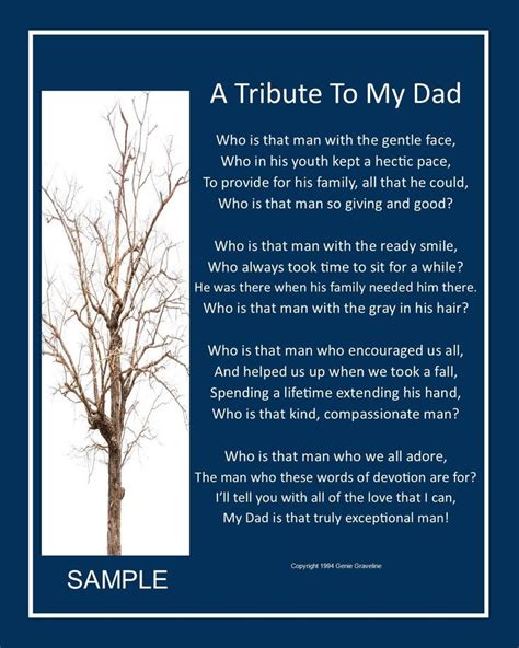 Tribute Poem Examples