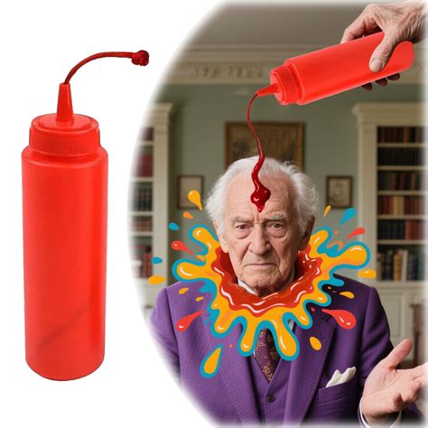 Trick Ketchup Bottle With String