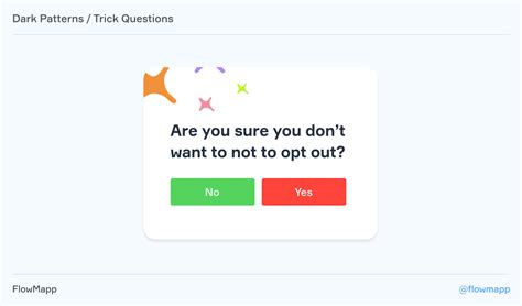 trick questions dark patterns examples