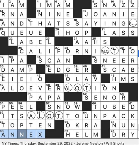 Tricky Crossword Clues and Answers Suggested by the Experts
