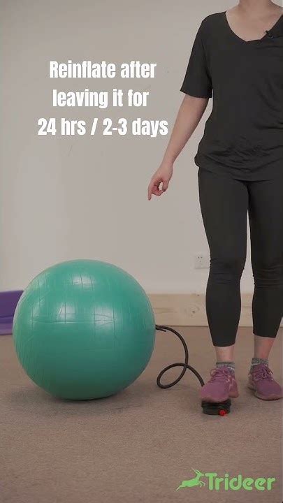 Trideer Exercise Ball Inflation