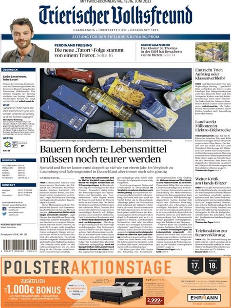 trier volksfreund zeitung