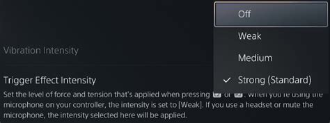 Trigger Effect Intensity Ps5 Reddit