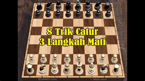 8 trik catur 3 langkah mati YouTube