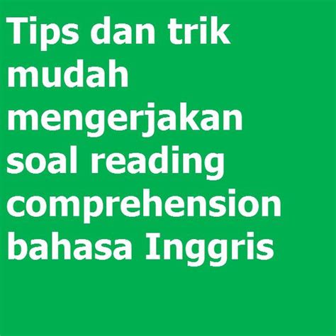 TRIK JITU MENGERJAKAN SOAL TOEFL(LISTENING)