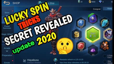 Tips Trik Cara Lucky Spin Mobile Legend