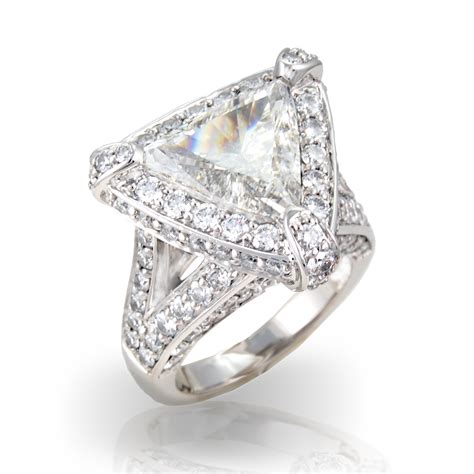 Trillion Shaped Diamond Engagement Rings