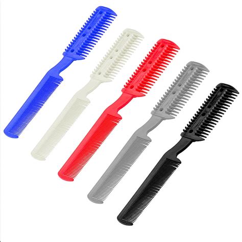 trim comb with razor blade