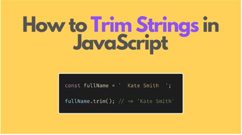Trim Data Javascript