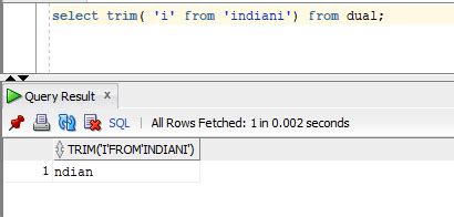 Trim Function Use In Sql