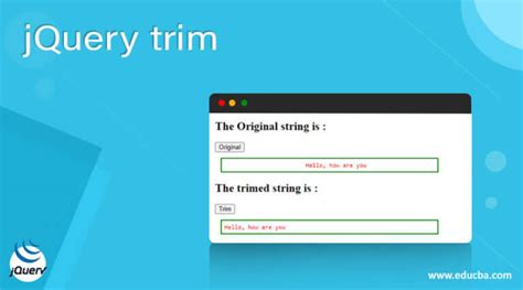 Trim In Jquery Value