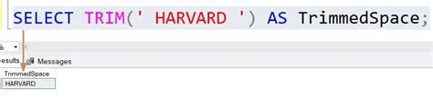 Trim In Sql 2012