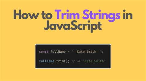 Trim Javascript String