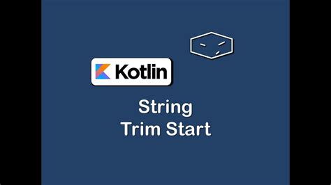 Trim String Kotlin
