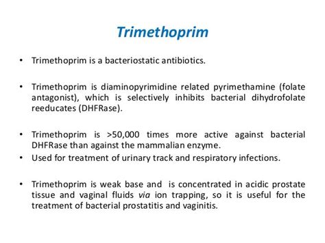 Trimethoprim Class