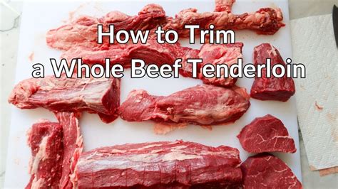 trimming beef joint