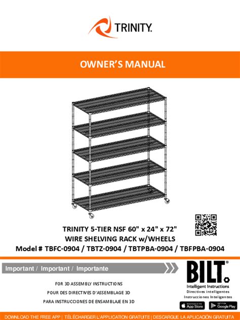 Trinity Shelves Instructions