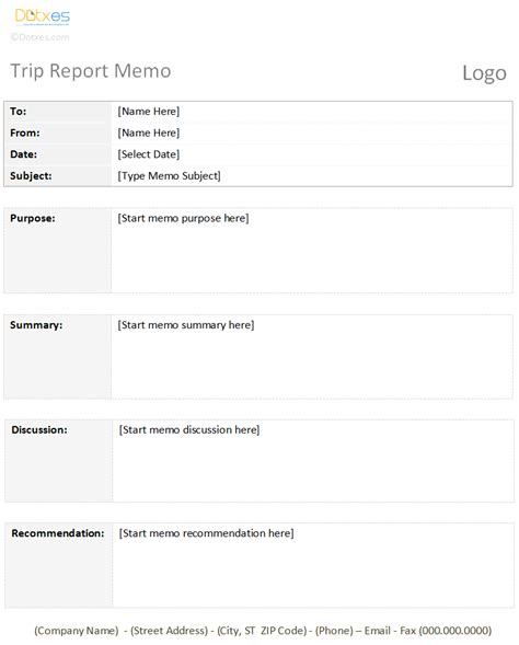 Business Trip Report Template Word Free BUNISUS