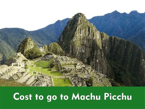 trip to machu picchu cost
