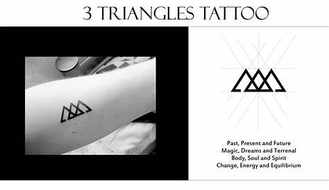 Triangle tattoo triple triangle tattoo three triangles