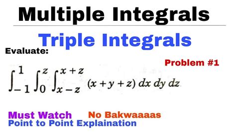 triple integral practice problems