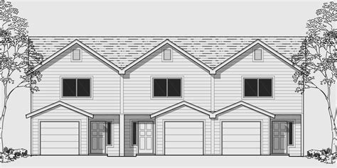 Triplex Floor Plans With Garage