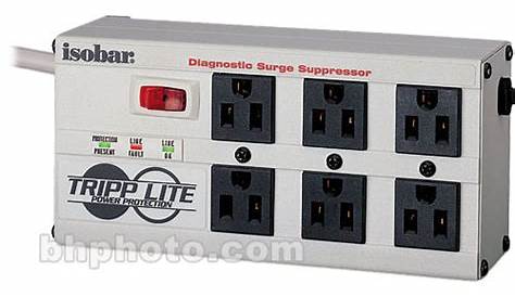 Tripp Lite Isobar Ultra 6 Outlet Surge Protector Ft Cord 3300 Joules Diagnostic