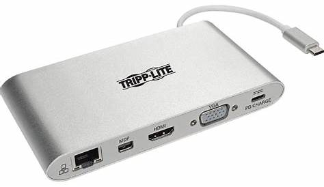 Tripp Lite Usb C Docking Station Driver USB W/USB Hub, 2x HDMI, VGA